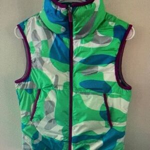 Kids Colorful Camouflage Puffer Vest